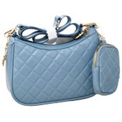 Wholesale - BLUE QUILTED HOBO CROSSBODY wWEB STRAP AND COIN PURSE C/P 24